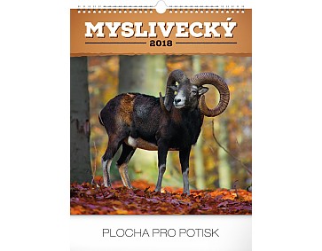 Nástěnný kalendář Myslivecký 2018, 30 x 34 cm