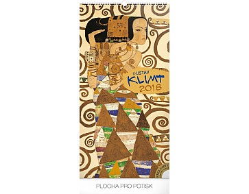 Nástěnný kalendář Gustav Klimt 2018, 33 x 64 cm