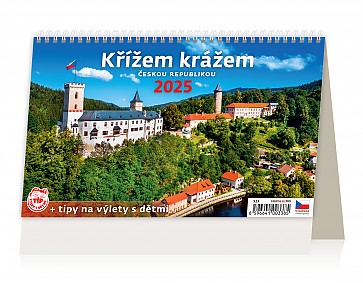 Stolní kalendář 2025 Křížem krážem Českou republikou