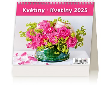 Stolní kalendář 2025 Kalendář Květiny
