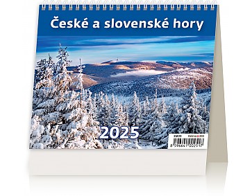 Stolní kalendář 2025 České a slovenské hory