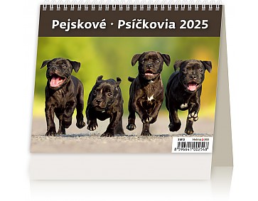 Stolní kalendář 2025 Pejskové/Psíčkovia