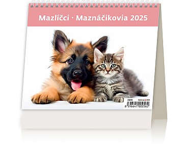 Stolní kalendář 2025 Mazlíčci/Maznáčikovia