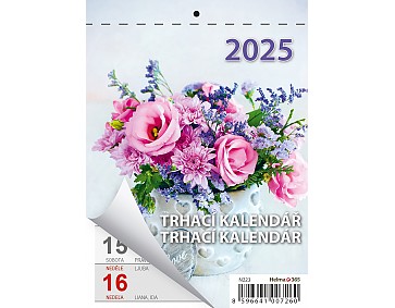 Nástěnný kalendář 2025 Týdenní trhací kalendář A6