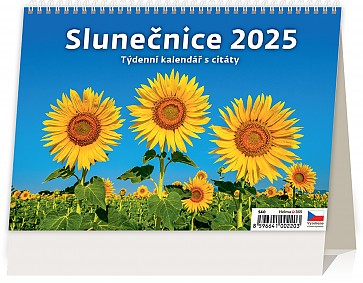 Stolní kalendář 2025 Plánovací kalendář Slunečnice