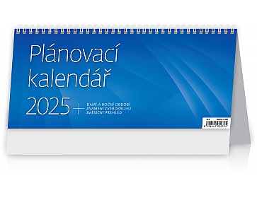 Stolní kalendář 2025 Plánovací kalendář MODRÝ
