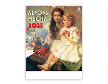 Nástěnný kalendář 2025 Kalendář Alfons Mucha