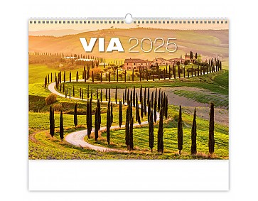 Nástěnný kalendář 2025 Kalendář Via