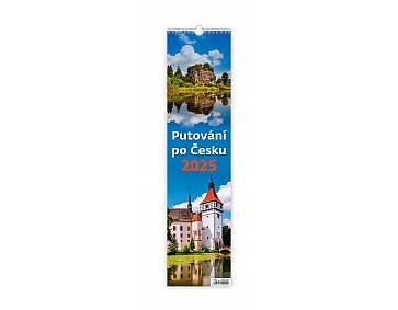 Nástěnný kalendář 2025 Kalendář Putování po Česku