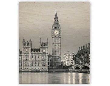 Dřevěný obraz Big Ben