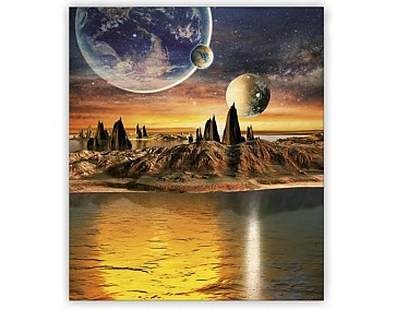 Dřevěný obraz Cosmic