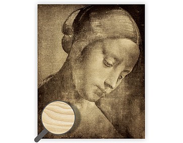 Dřevěný obraz Da Vinci