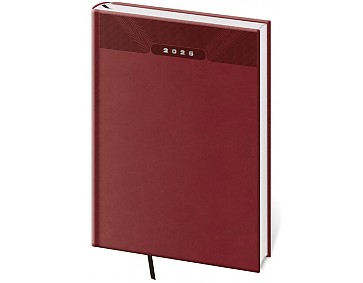 Denní diář A4 Print Classic angl. červený