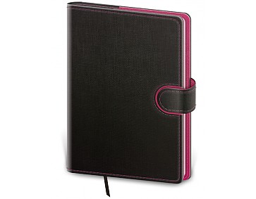 Denní diář A5 Flip antracit/magenta