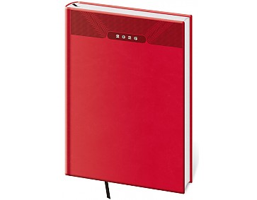 Denní diář A5 Print Classic červený