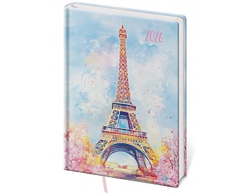 Denní diář A5 Vario Lyra Paris