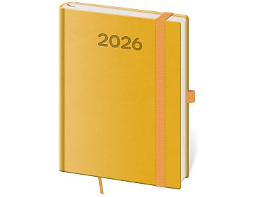 Denní diář B6 Print Pop žlutý