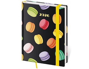 Denní diář B6 Vario Macarons s gumičkou