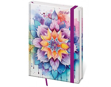 Týdenní diář A5 Vario Mystic s gumičkou
