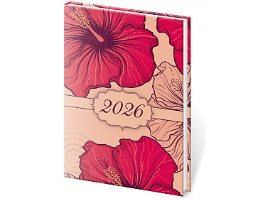 Kapesní diář A7 Vario Lyra Hibiscus