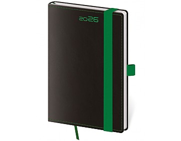 Kapesní diář Black Green s poutkem