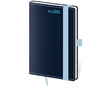 Kapesní diář Double Blue s poutkem