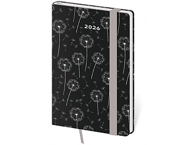 Kapesní diář Vario Dandelion s gumičkou