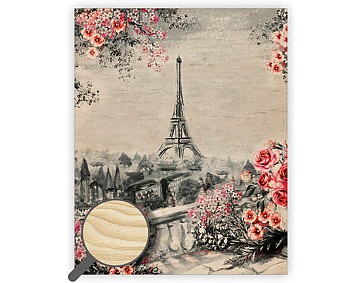 Dřevěný obraz Eiffel Tower