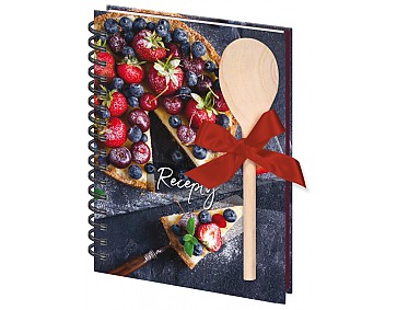 Kniha na recepty s vařečkou A5 spirála Cheesecake
