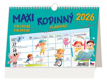 Maxi rodinný plánovací kalendář