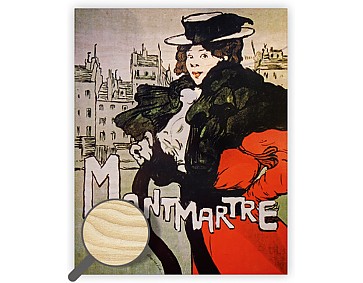 Dřevěný obraz Montmartre