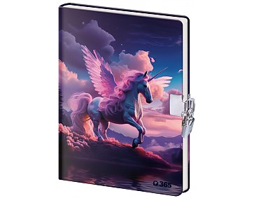 Památník 13x18 cm se zámkem - Unicorn