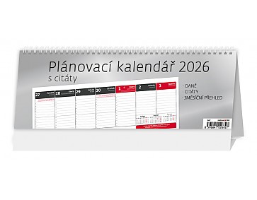 Plánovací kalendář s citáty