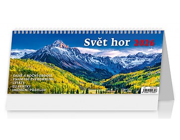 Plánovací kalendář Svět hor