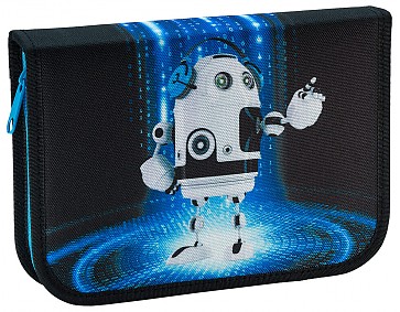 Školní penál jednopatrový Funny Robots
