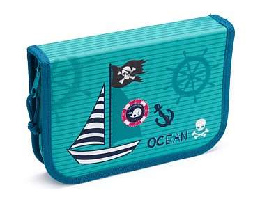 Školní penál jednopatrový Ocean Pirate