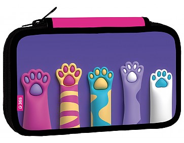 Školní penál třípatrový Paws