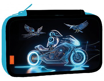 Školní penál třípatrový Robotbirds
