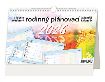 Kalendář Týdenní rodinný plánovací kalendář