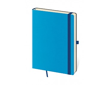 Tečkovaný zápisník Flexies L Blue (čtverečkovaný)