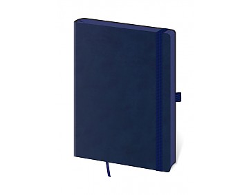 Linkovaný zápisník Memory L Dark Blue
