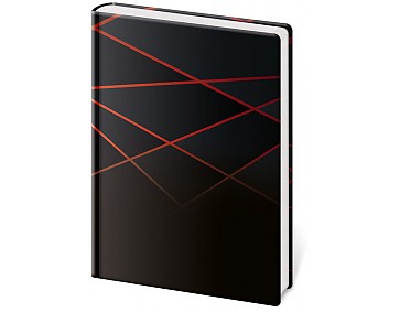 Linkovaný zápisník Vario L - BLACK DESIGN