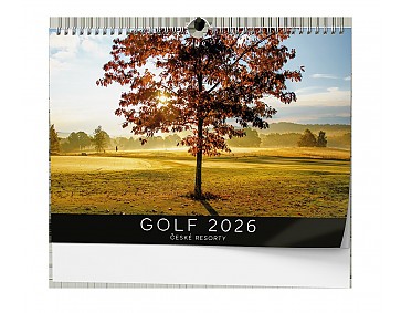 Nástěnný kalendář 2026 - Golf - české resorty 
