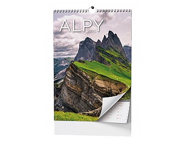 Nástěnný kalendář 2026 - Alpy - A3 