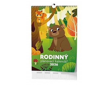 Nástěnný kalendář 2026 - Rodinný plánovací kalendář - A3 