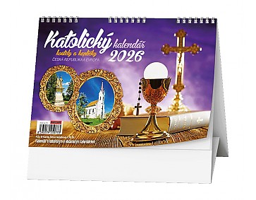Stolní kalendář 2026 - Katolický kalendář /kostely a kapličky/