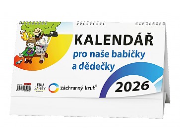Stolní kalendář 2026 - Kalendář pro naše babičky a dědečky