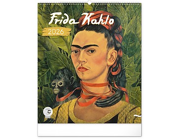 Nástěnný kalendář Frida Kahlo 2026, 48 x 56 cm