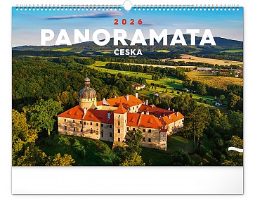 Nástěnný kalendář Panoramata Česka 2026, 48 x 33 cm
