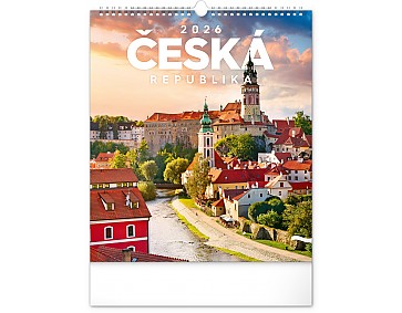 Nástěnný kalendář Česká republika 2026, 30 x 34 cm